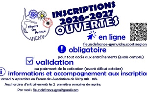 INSCRIPTIONS OUVERTES