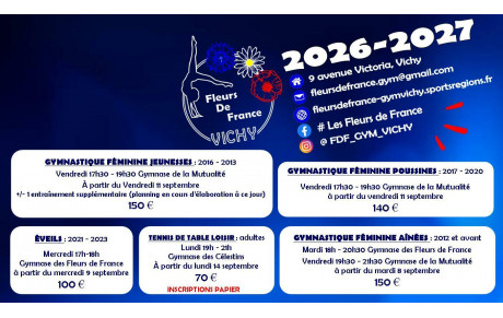 LA SAISON 26-27 EST LANCÉE !